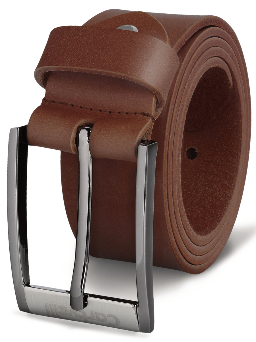 Cartvelli Business Ledergürtel Herren 35mm mit Geschenkbox - Cognac Br 