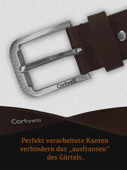 Zwarte Leren Herenriem met Reliëf - Westernstijl Accessoire Zwarte Leren Herenriem met Reliëf - Westernstijl Accessoire